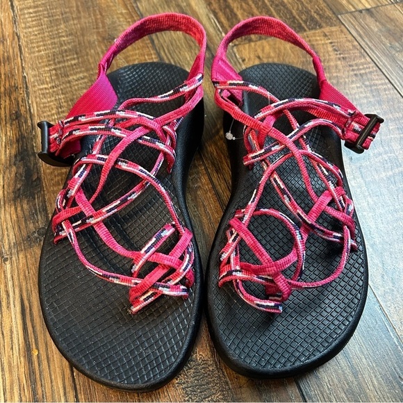Chaco Womens Sandals Arch Support Z Cloud ZX3 Sz 8 Strappy Shoes Pink NWOT - Picture 2 of 9